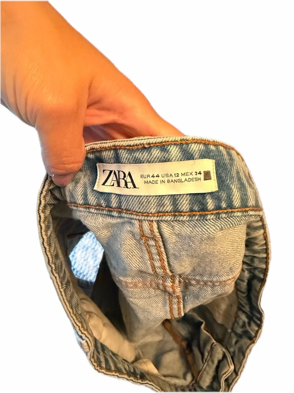 Zara Light Blue Denim Shorts
